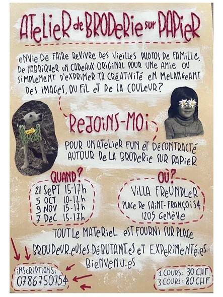 Atelier broderie
